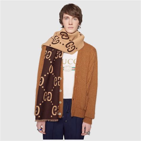 sciarpa gucci marrone
